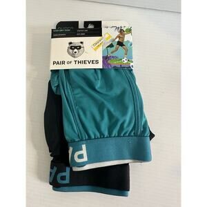 Pair of Thieves Men's Stay Dry Tech Boxer Briefs 2 Pack Med